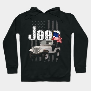 CJ-5 Jeepcar JEEP Flag Hoodie